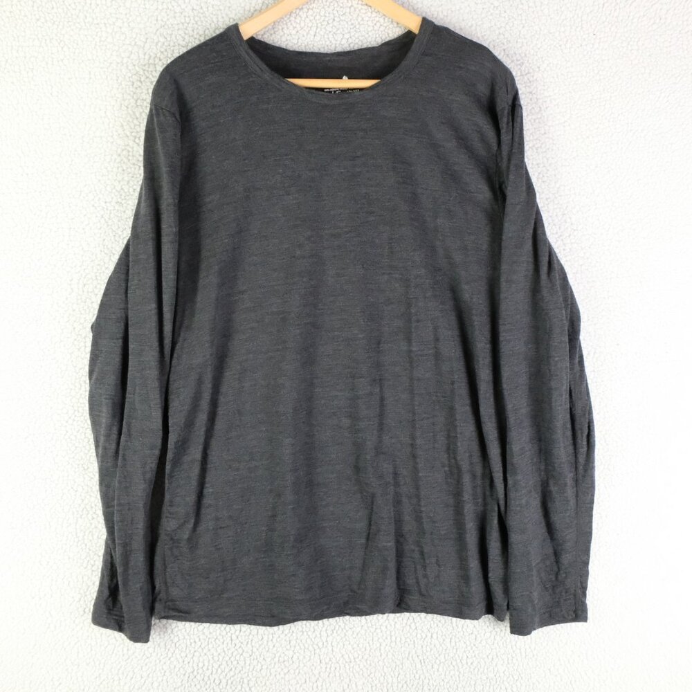 True North Shirt Mens Large Merino Wool Long Sleeve Base Layer Made in Canada